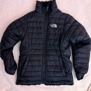 The North Face Kids Reversible Shasta Full-Zip Jacket Black Medium 8/10